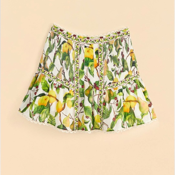 Farm Rio Off-White Fruit Orchard Mini Skirt - Picture 9 of 9
